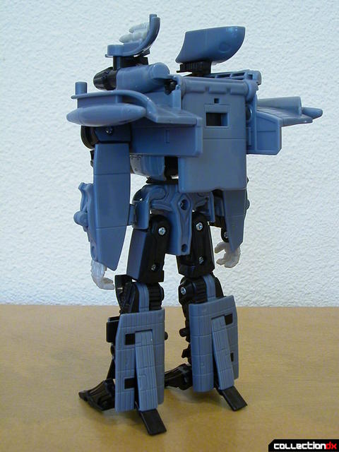 Decepticon Blackout- robot mode (back, rotor assembly weapon removed)