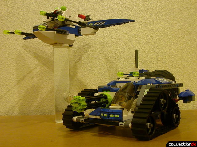 Hybrid Rescue Tank- fighter and drive sections together (posed 2)