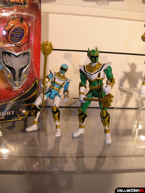 Blue Mystic Light Power Ranger with Green Ranger