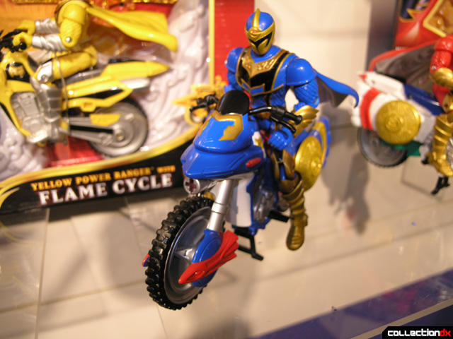 Blue Power Ranger with Cycle