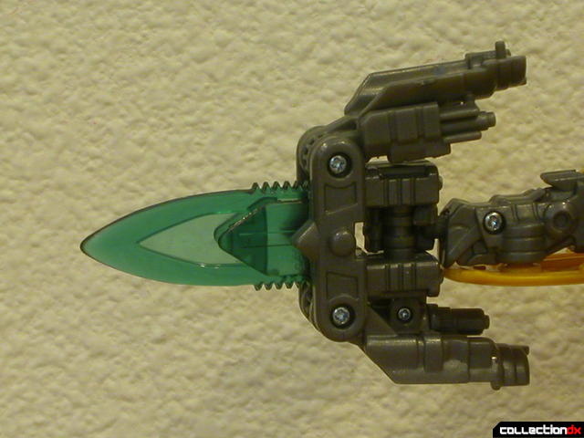 Battle Scenes Autobot Bumblebee- weapon detail (held in stinger mode)