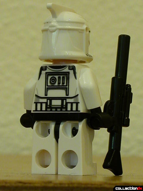V-19 Torrent- Clone Trooper minifig (back, holding blaster rifle)