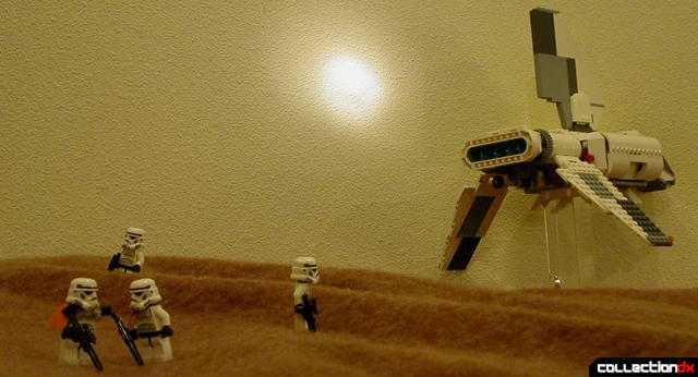 Imperial Landing Craft- recreation of scene from Episode-IV