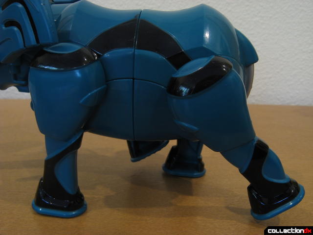Transforming Fury Megazord Set- Green Elephant (demonstrating legs posing range)