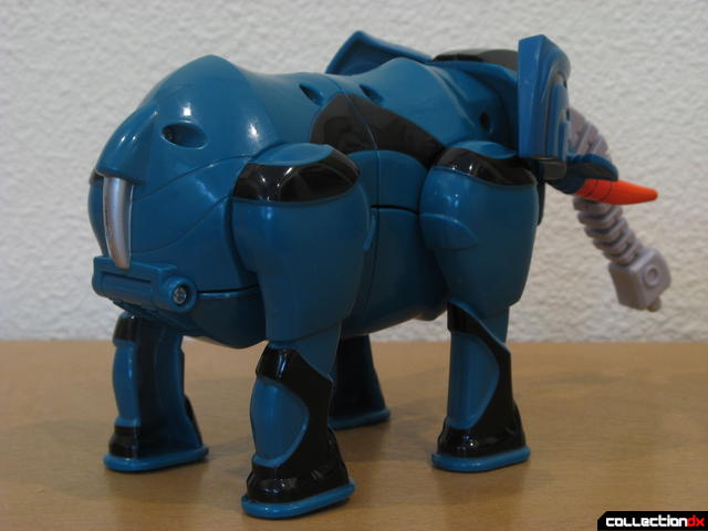Transforming Fury Megazord Set- Green Elephant Spirit Zord (back)
