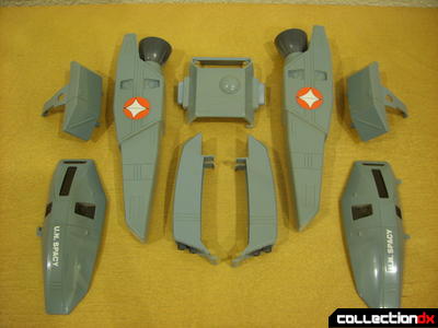 VF-1S Super Valkyrie - FAST Pack accessory armor (all, separated)