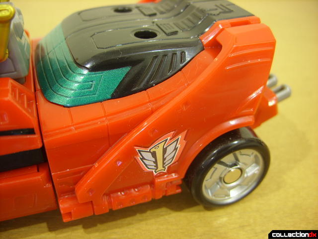 High Octane Megazord- Eagle Racer Zord Attack Vehicle (spoilers and back wheels detail)