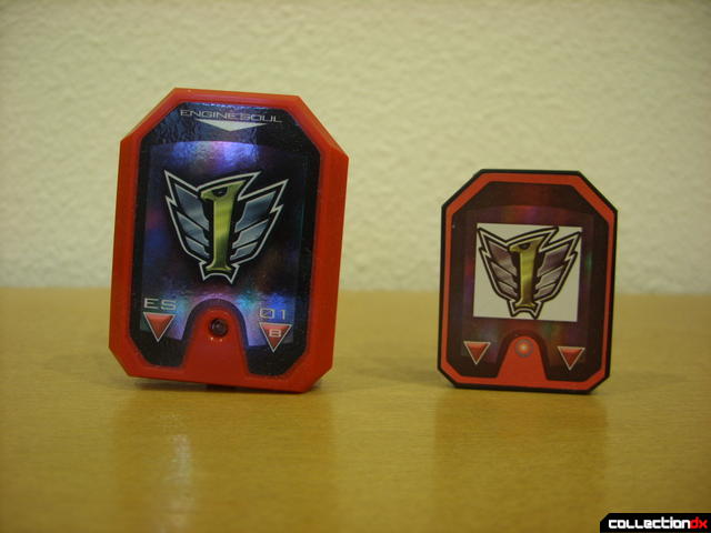 Speedor's Engine Soul (L) and red Engine Cell (R)
