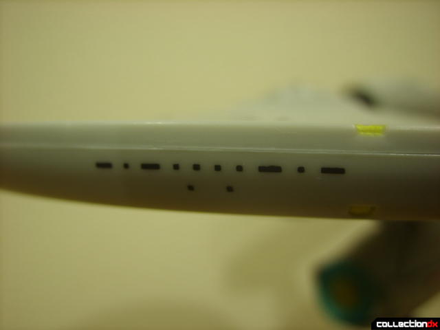U.S.S. Enterprise (saucer section windows highlighted)