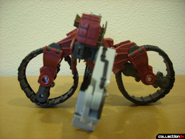 Voyager-class Decepticon Demolishor- robot mode (optional bicycle form, left profile)