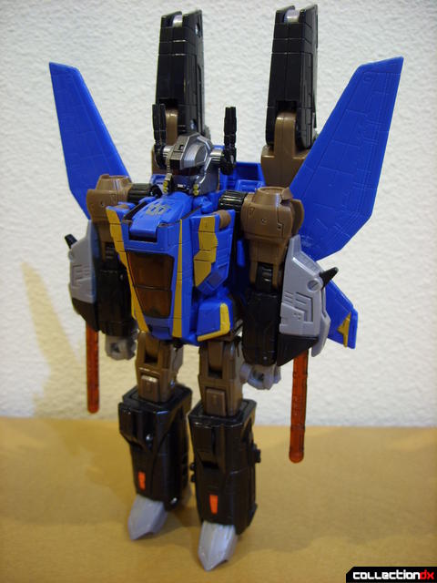 Autobot Tread Bolt with armor- robot mode (front, booster cannons retracted)