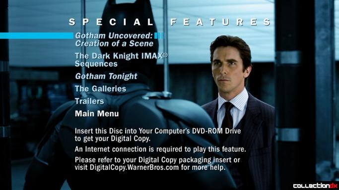 Special Features Menu