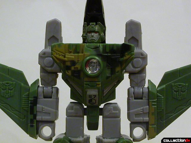 Autobot Air Raid- robot mode (chest with Energon crystal removed)