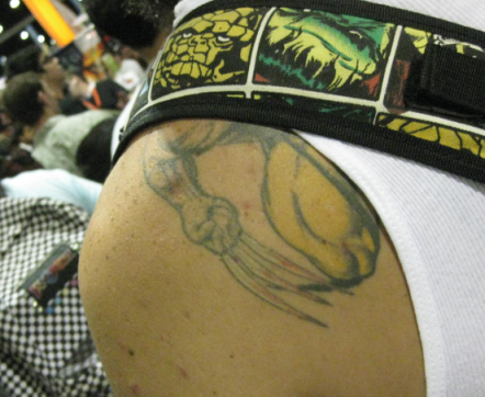 Wolverine has a tattoo of himself?