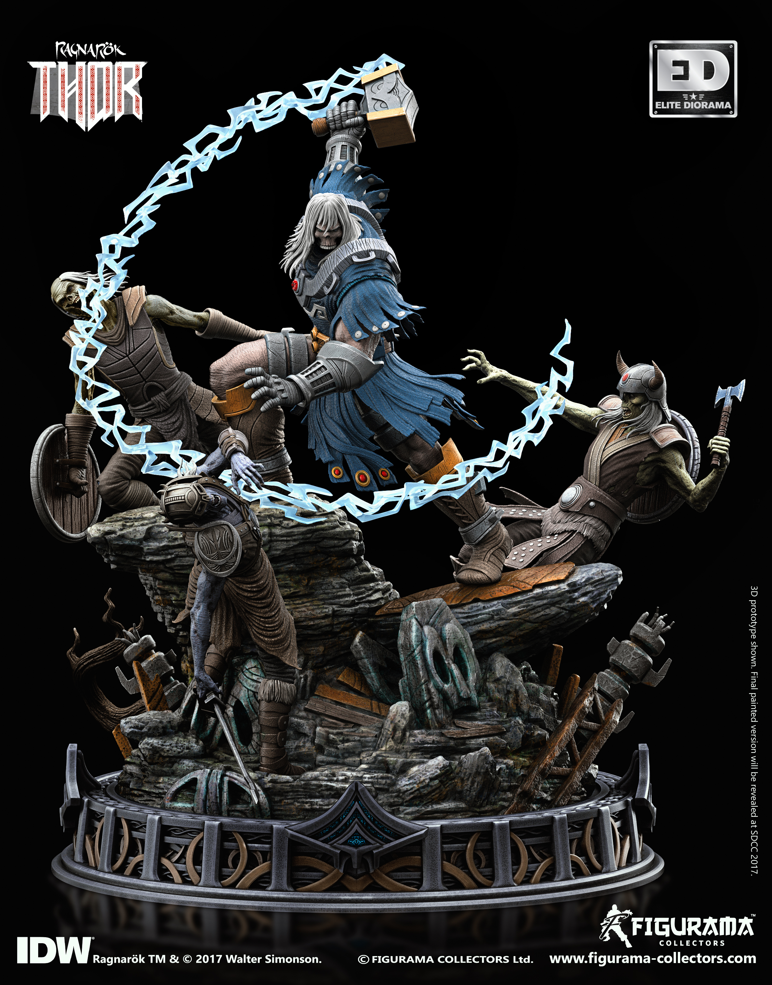 Ragnarök Thor 18" Elite Diorama Statue 