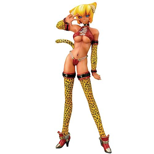 TANDEM TWIN Animal Girls: Leopard Girl – Schell PVC Statue