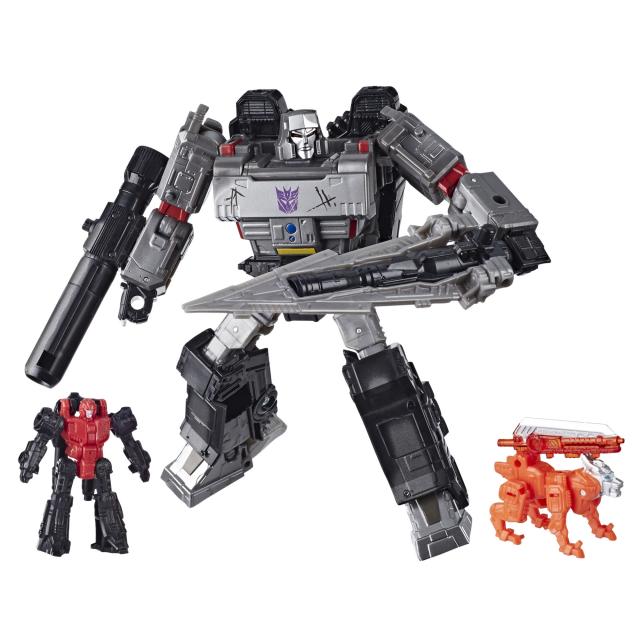 Transformers: Generations War for Cybertron Series-Inspired Voyager Megatron Battle 3-Pack