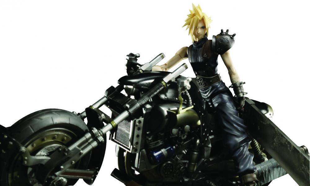 Final Fantasy Cloud Strife & Hardy Daytona Motorcycle Deluxe Box Set