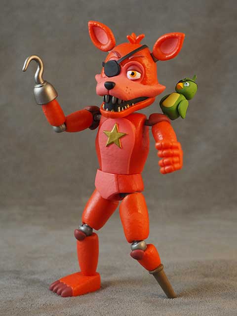 five nights at freddy's pizza simulator rockstar foxy action figure