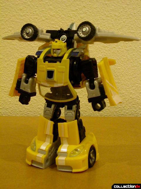 Autobot Bumblebee- robot mode, with Wave Crusher attached(front)