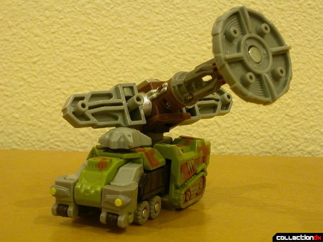 Autobot Signal Flare- vehicle mode posed with all parts attached
