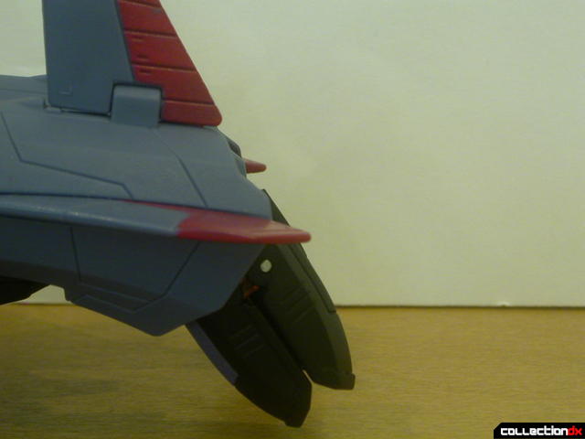 Decepticon Starscream- vehicle mode (jet nozzles pointed down)