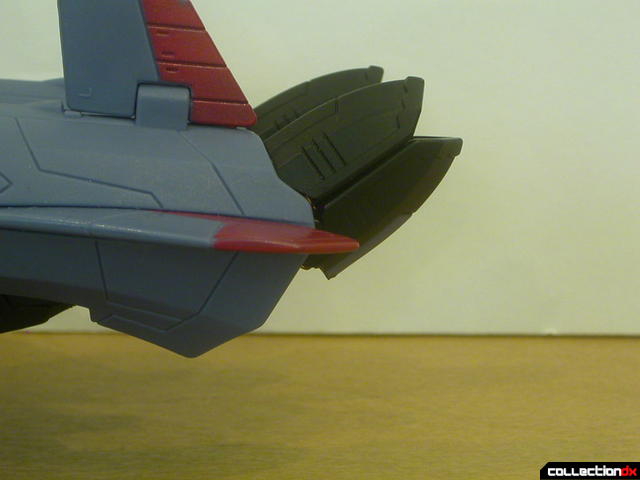 Decepticon Starscream- vehicle mode (jet nozzles pointed upwards)