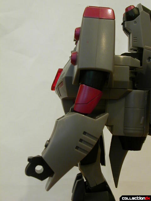 Decepticon Megatron- robot mode (left arm detail, elbow pointed backwards)