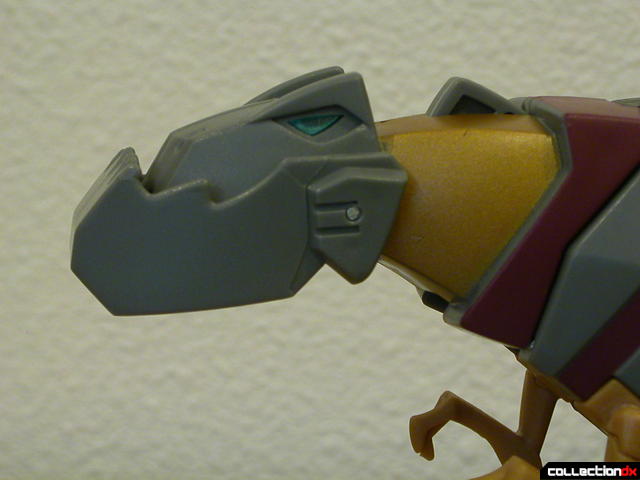 Dinobot Grimlock- beast mode (mouth closed, see button on top of neck)