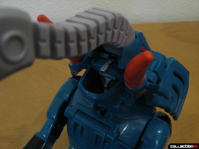 Transforming Fury Megazord Set- Green Elephant (mouth detail)