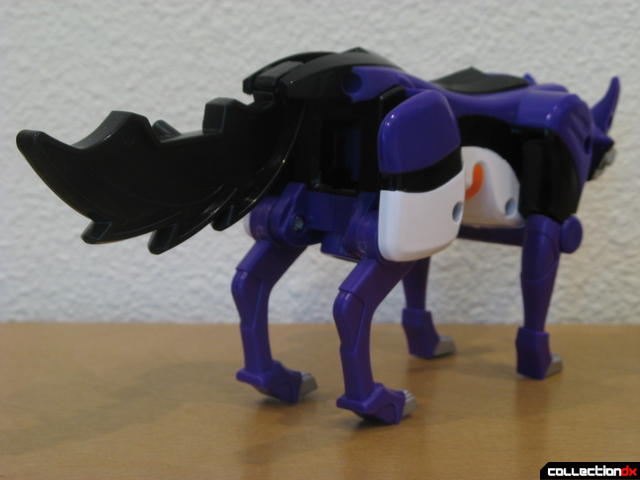 Transforming Fury Megazord Set- Purple Wolf Spirit Zord (back)