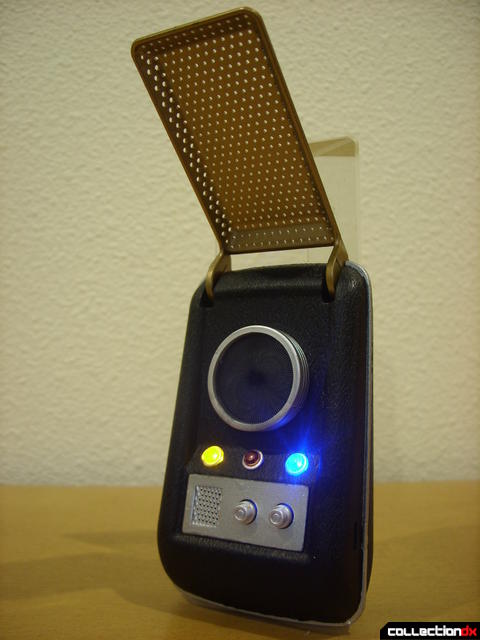 TOS Communicator (front, with lights on)