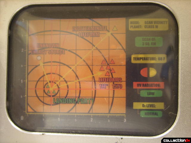 Classic Science Tricorder (display screen detail)