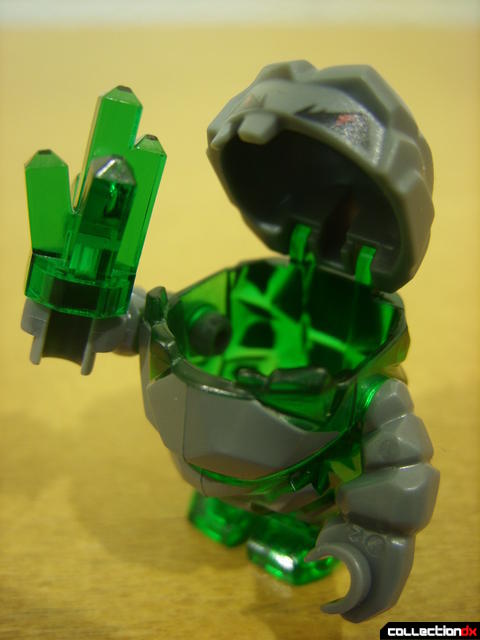 Mine Mech- rock monster minifig (eating a power crystal)