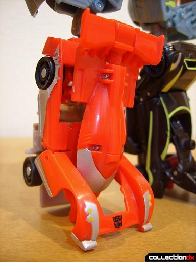 Autobot Double Clutch with Rallybots- Commander Mode (right leg, angled)