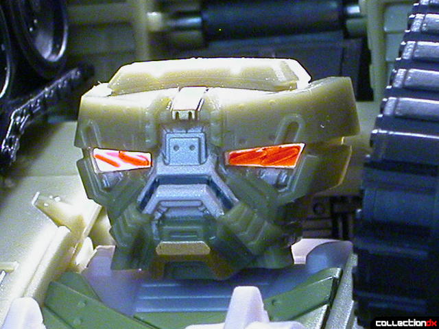 Decepticon Brawl- robot mode (head detail, eyes lit from behind)