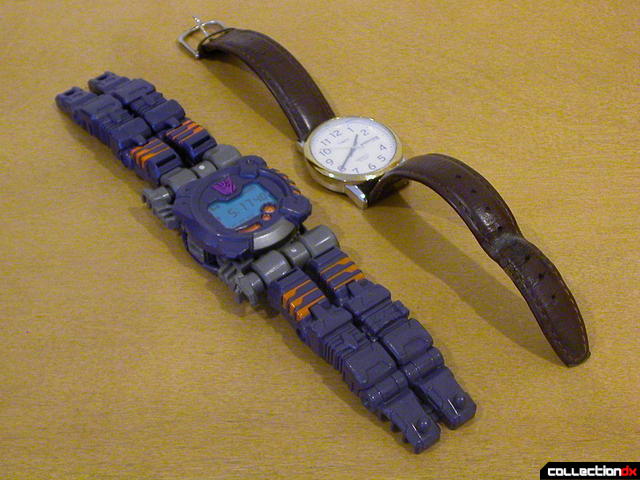 Decepticon Meantime- disguise mode (side-by-side with a real watch)